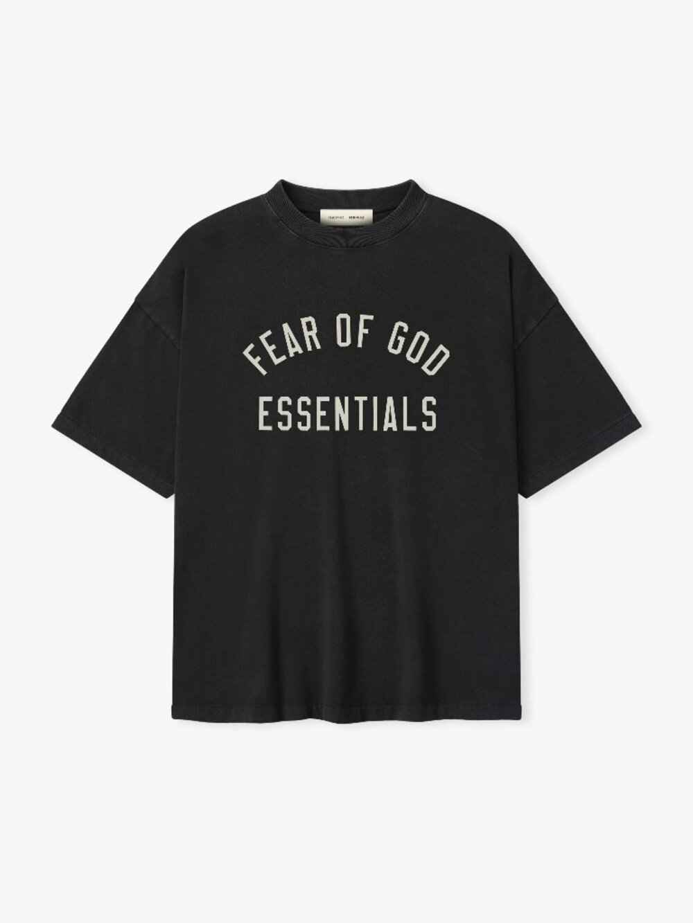 Brand new Fear of God Essentials Varsity 90s Short Sleeve Tee, Vintage Black, S